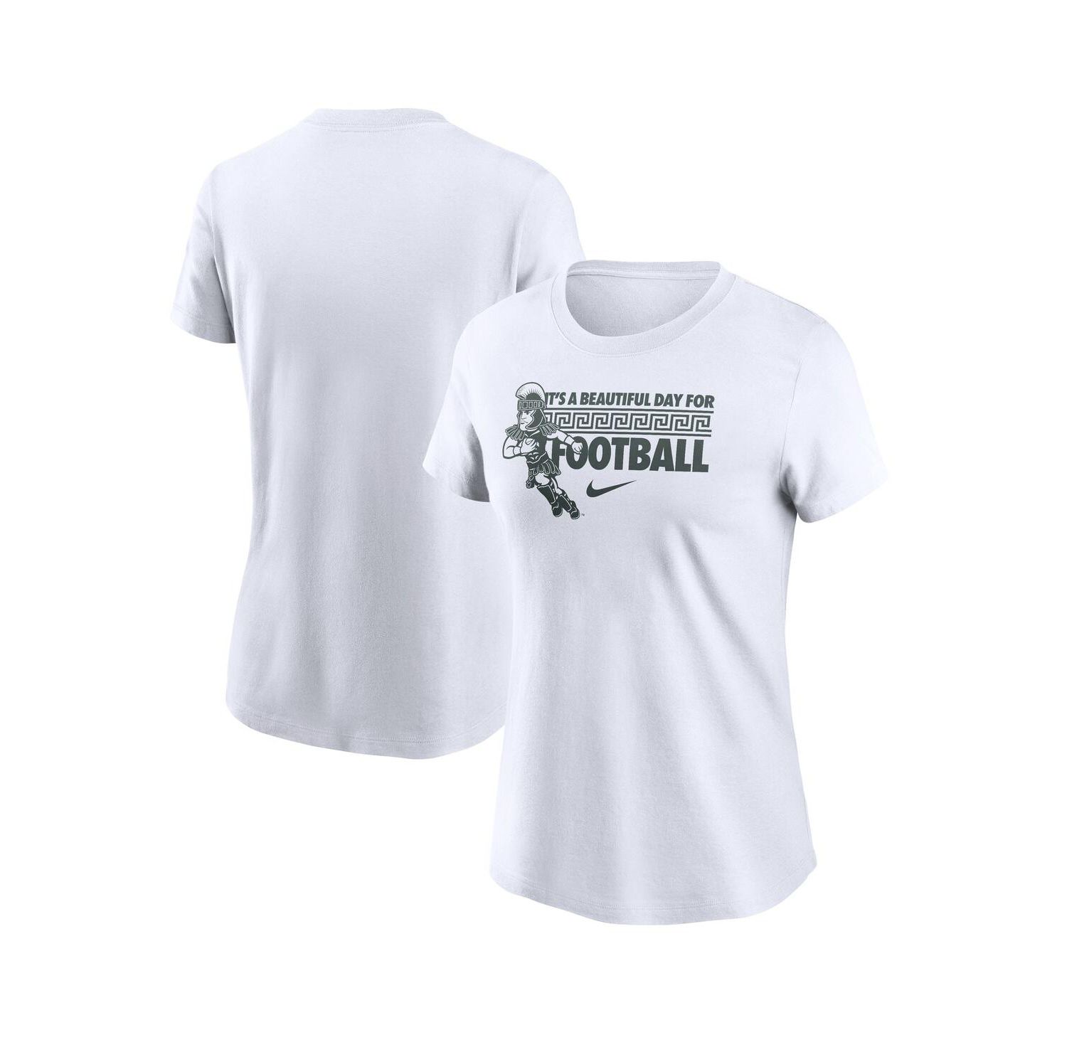 Women's White Michigan State Spartans Fan T-Shirt