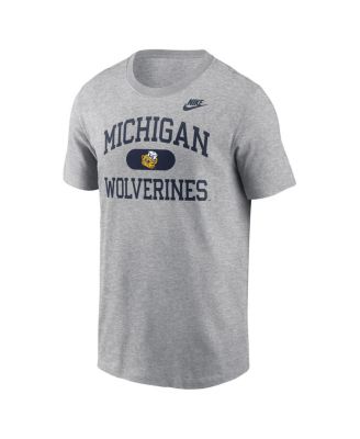 Men's Heather Gray Michigan Wolverines Legacy Alma Mater T-Shirt