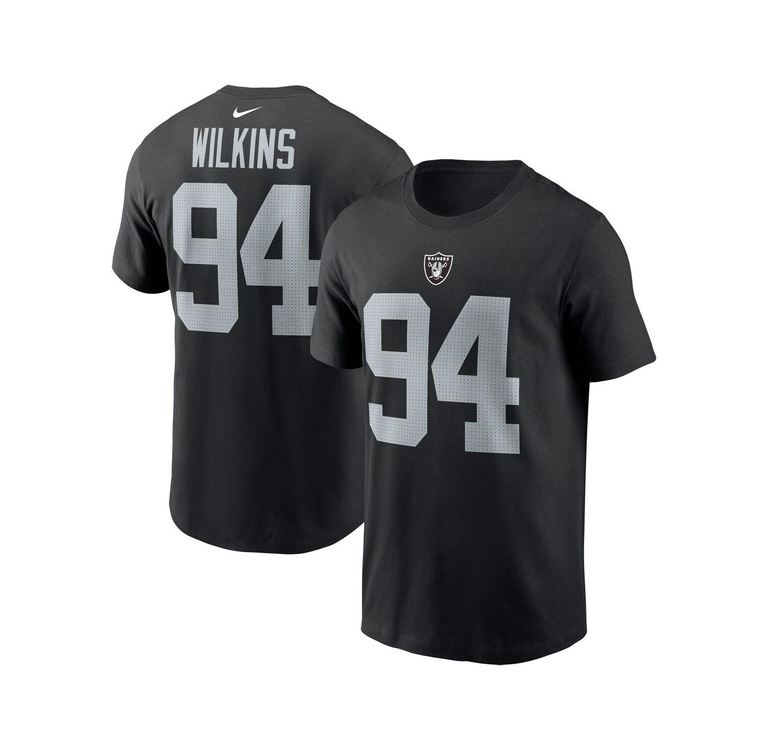 Men's Christian Wilkins Black Las Vegas Raiders Player Name & Number T-Shirt