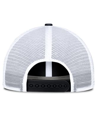 Men's Black/White Boston Bruins Averie Trucker Adjustable Hat