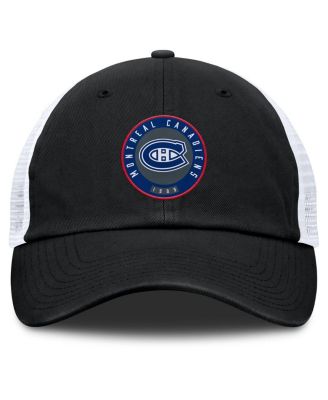 Мужская черная регулируемая шляпа Fanatics Montreal Canadiens Averie Trucker