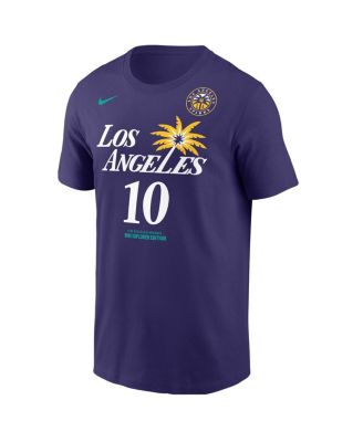 Men's Kelsey Plum Purple Los Angeles Sparks Explorer Edition Name Number T-Shirt