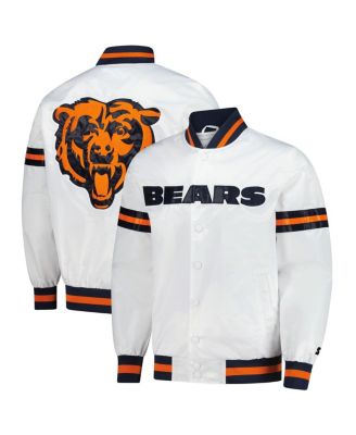 Starter - Men's White Chicago Bears Scout Full-Snap Varsity Jacket