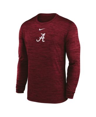 Мужская футболка с длинным рукавом Nike Crimson Alabama Crimson Tide 2025 Sideline Velocity Performance от Nike
