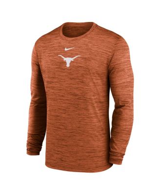 Мужская футболка с длинным рукавом Nike Texas Orange Texas Longhorns 2025 Sideline Velocity Performance от Nike