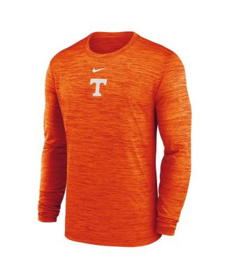 Мужская футболка Nike Tennessee Orange Tennessee Volunteers 2025 Sideline Velocity Performance с длинным рукавом от Nike