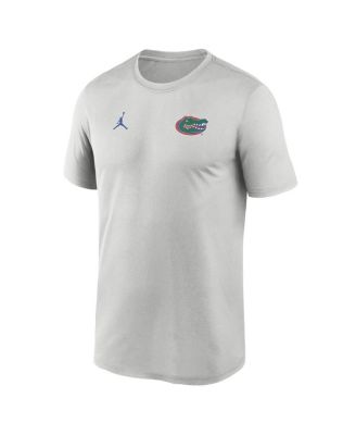 Мужская серая футболка Jordan Florida Gators 2025 с небольшим логотипом Legend Performance от Jordan.