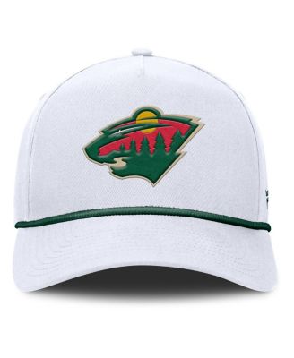 Мужская белая шляпа с регулируемой А-образной оправой Minnesota Wild Rope от Fanatics белого цвета