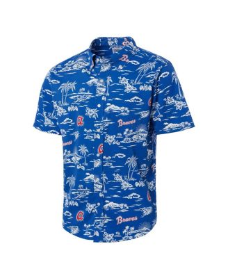 Reyn Spooner Men's Royal Atlanta Braves Cooperstown Collection Kekai Button-Down Shirt