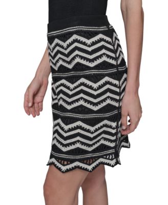 Women's Chevron Knit Skirt