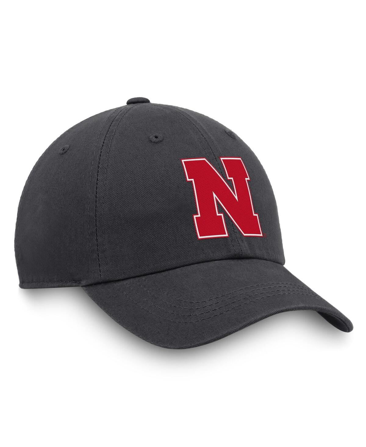 Top Of The World Men's Heather Charcoal Nebraska Huskers Champ Adjustable Hat