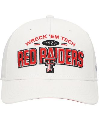 Мужская кепка с регулируемым верхом от Top of the World, белая, с фирменным логотипом Texas Tech Red Raiders
