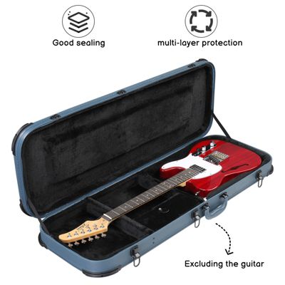Electric Guitar Hard Case for Stratocaster ST Tele Guitar Hard Shell Lockable