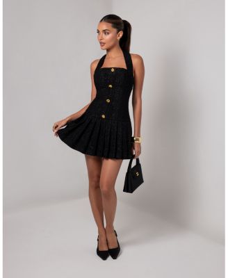 Women's Tweed Flare Mini Dress