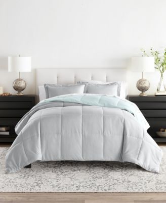 All Season Lightweight Down Alternative Reversible 3-Pc. Comforter Set, Queen/Full