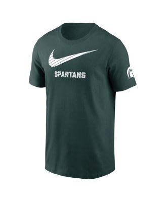 Мужская зеленая футболка Nike Michigan State Spartans Campus с талисманом кампуса Nike