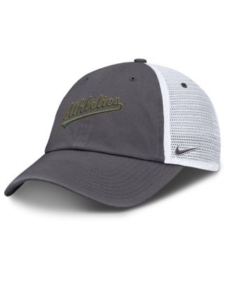 Nike - Men's Gray Athletics Wordmark Club Adjustable Trucker Hat