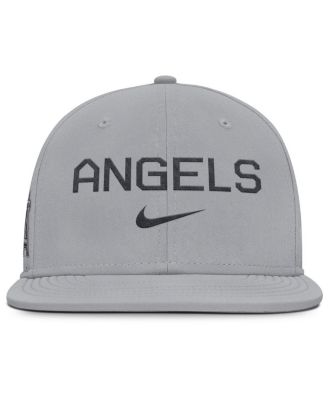 Мужская серая приталенная шляпа Nike Los Angeles Angels True Performance от Nike