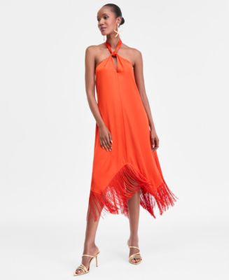 【RECTO】 FRINGE COLLAR HALTER NECK DRESS 61-+U7LId1L._UY1000_.jpg