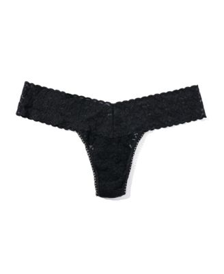 Women's Leopard Lace Low Rise Thong Underwear 7I1051