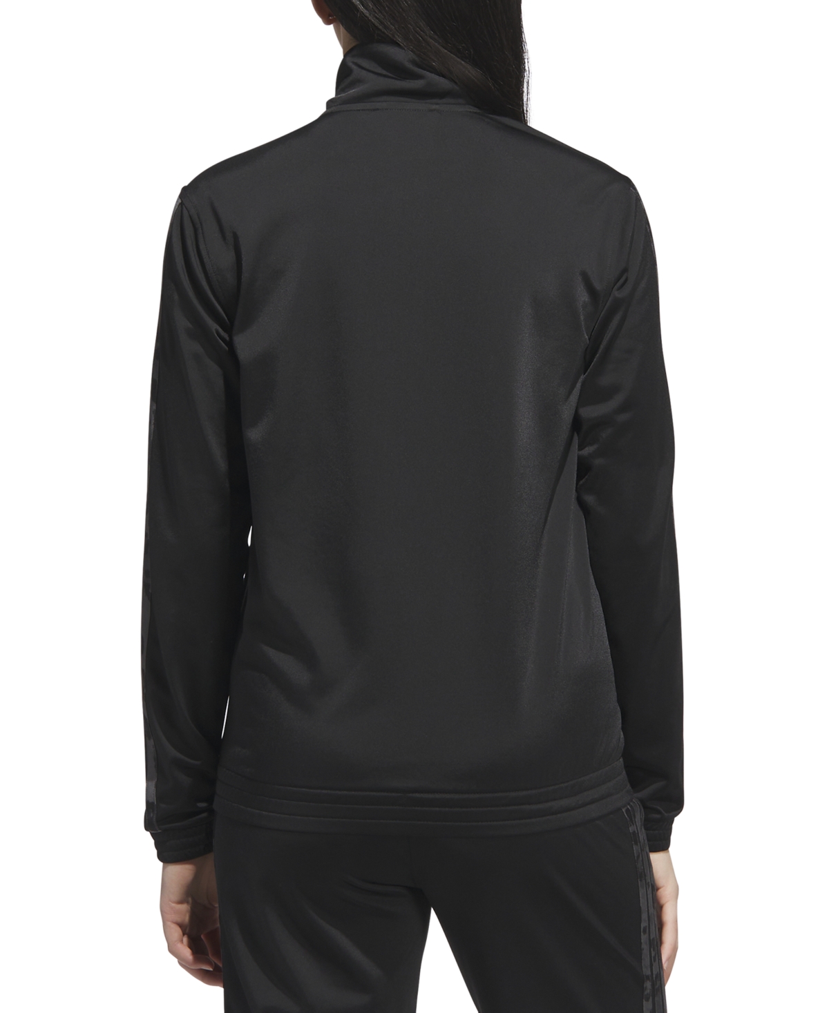 Adidas Originals Women's Animal-print Stripe Tricot Track Jacket In Black