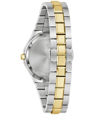 Women's Prestige Diamond Accent Two-Tone Stainless Steel Bracelet Watch 32mm