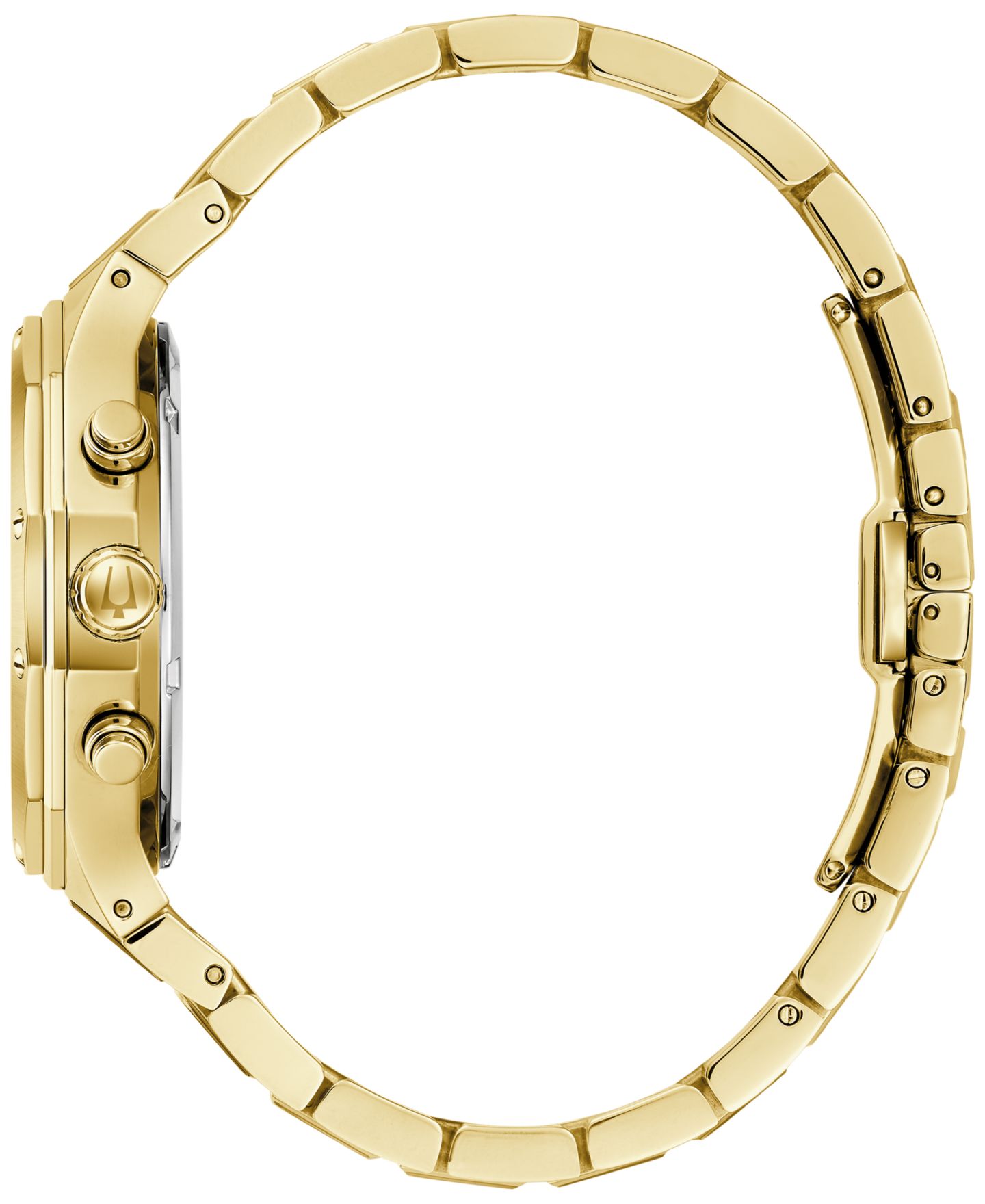 Мужские часы Bulova Prestige Chronograph Gold-Tone Stainless Steel Bracelet Watch 40mm — фото 3