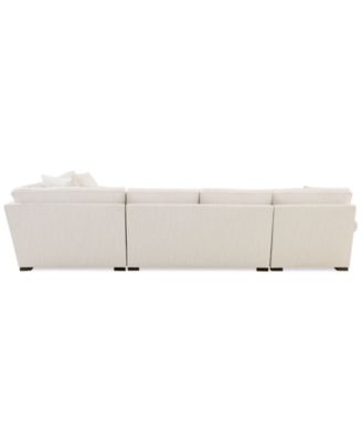 Radley Roll Arm 148" 5-Pc. Fabric Chaise Sectional with Wedge, Exclusively at Macy's