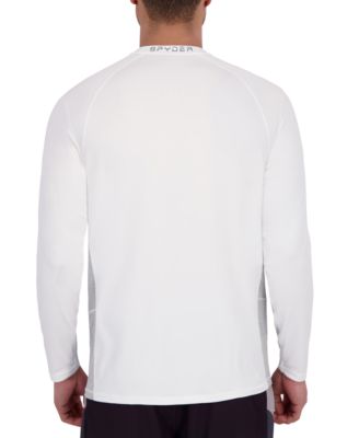 Spyder Mens Mixed Media Long Sleeve Rashguard Swim T-Shirt 5990₽