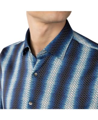 Men's Multi Blue with printed Gold Circle chain