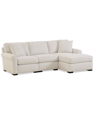 Radley Roll Arm 98" 3-Pc. Fabric Chaise Sectional, Exclusively at Macy's