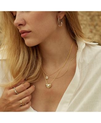 Italian Bead Chain Sterling Silver Satellite Necklace