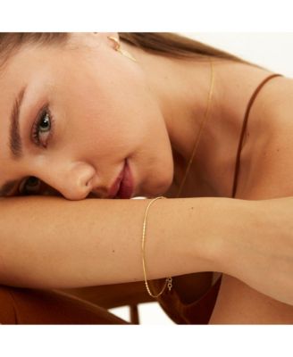 Six Beads Sterling Silver Bracelet