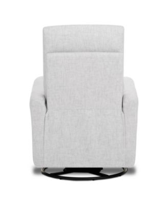 Peyton Manual Recline Glider with Full 360-Degree Swivel, Flexibility & Comfort, FSC Certified, in Fog Grey