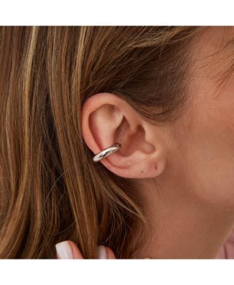 Chunky Sterling Silver Ear Cuff No Piercing 1 Piece