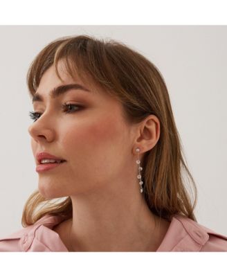Drop Crystal Sterling Silver Earring
