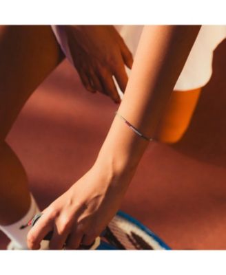 Rainbow Colourful Sterling Silver Tennis Bracelet
