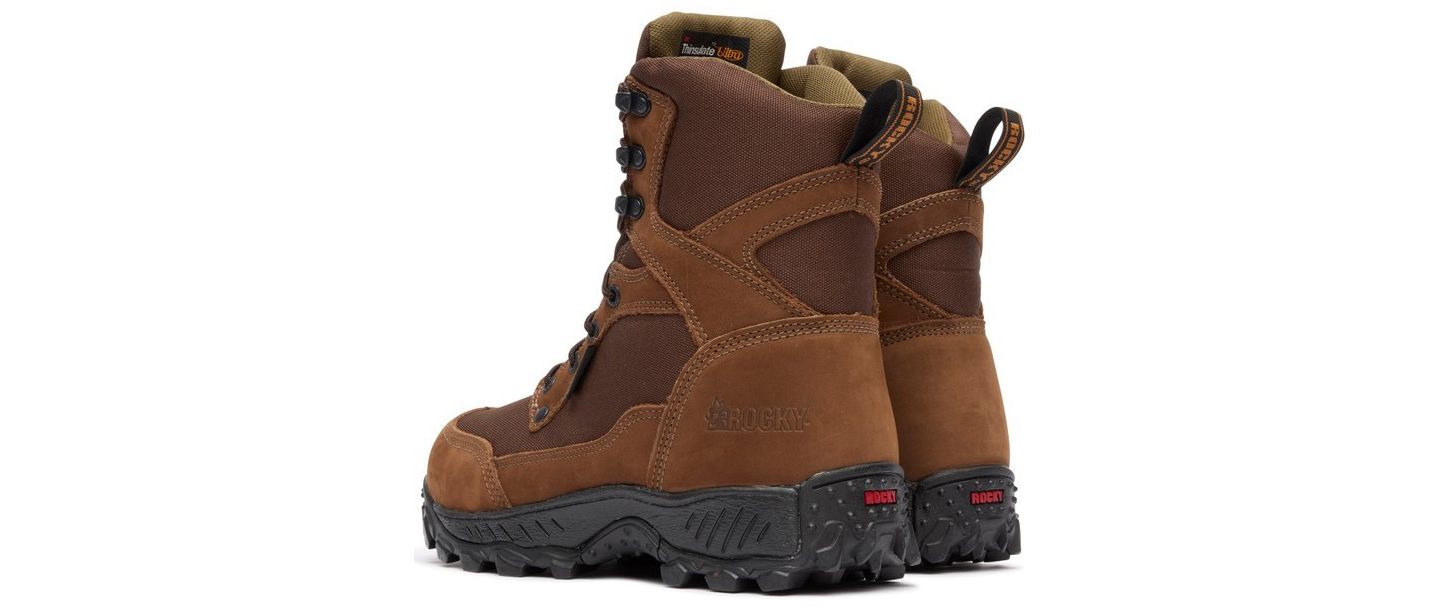Мужские ботинки ROCKY Ridgetop 600G Insulated Waterproof Outdoor Boot, цвет: Коричневый — фото 4