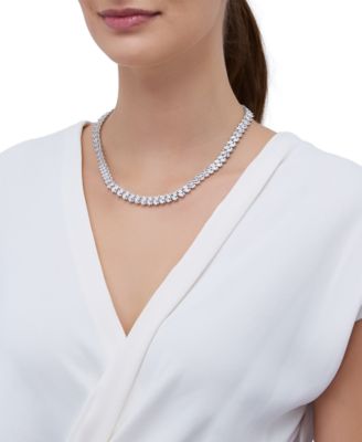 Cubic Zirconia Necklace (50-1/4 ct. t.w.) in Sterling Silver, 18"