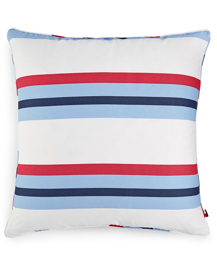Tommy Hilfiger Edgartown Stripe 20" Square Decorative Pillow Macy's