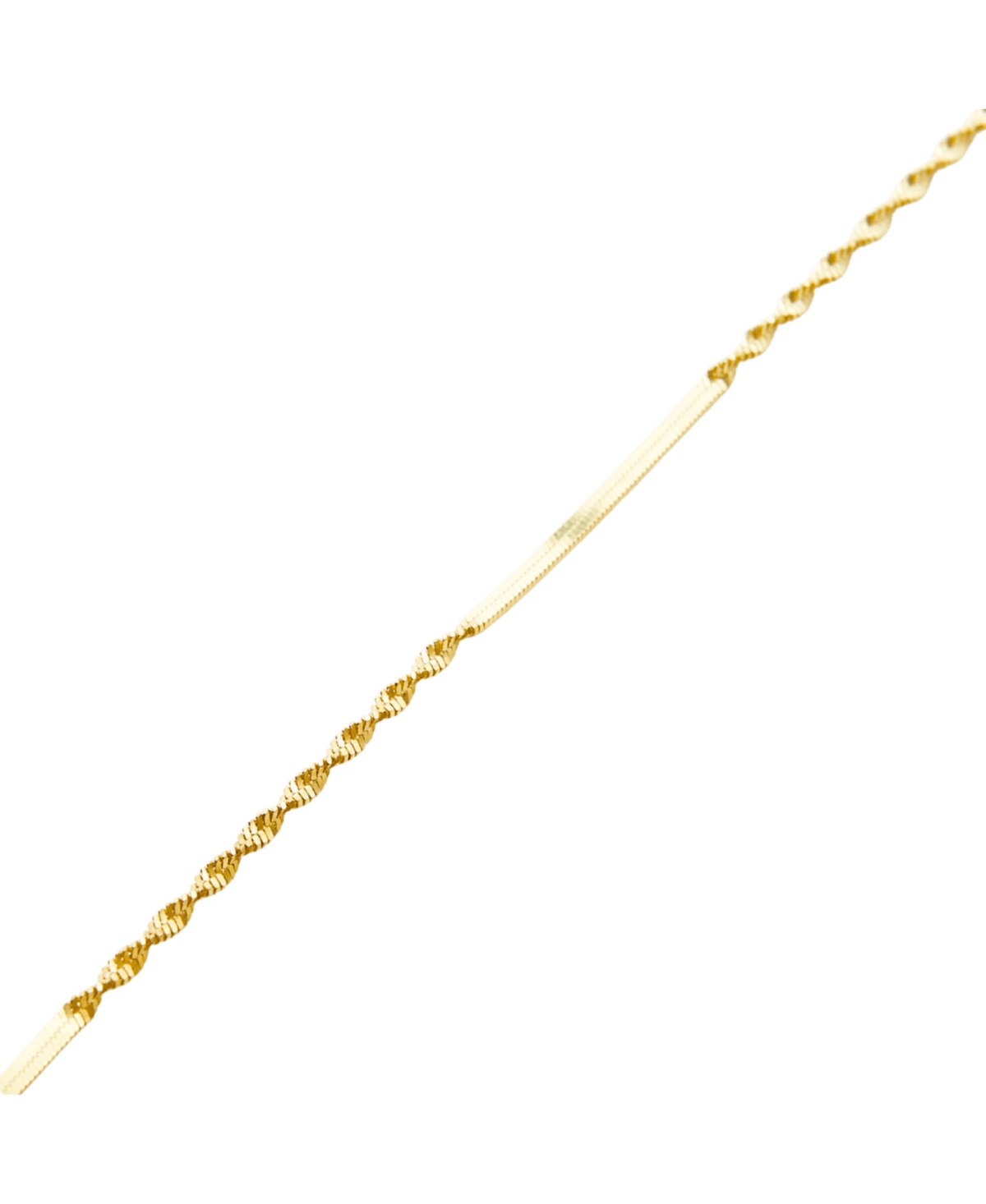 Semi Singapore Sterling Silver Bracelet - Silver