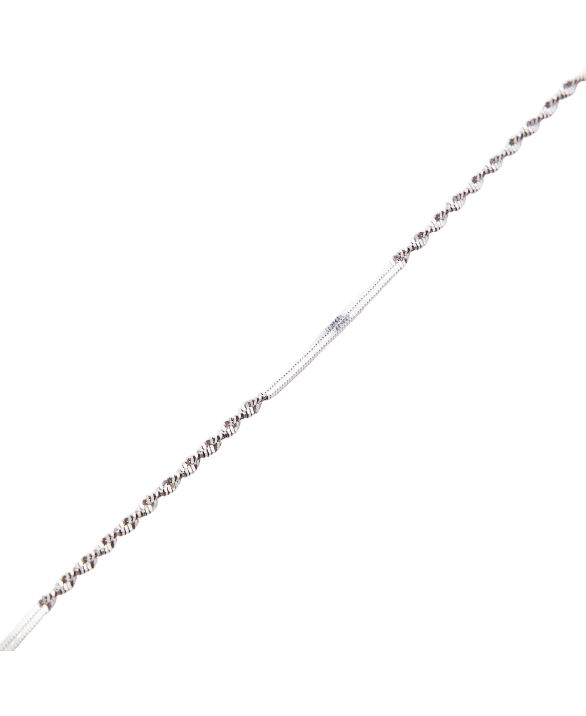 Semi Singapore Sterling Silver Bracelet - Silver