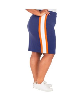 Plus Size Lace-Up Side Slit Athleisure Skirts