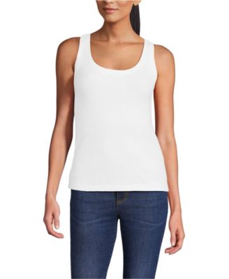 Women's Pointelle Rib UNeck Tank