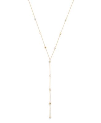 Фирменное ожерелье из искусственного камня COACH Heritage Culturated Pearl Charm Strand Y