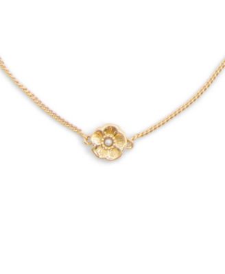 Фирменный браслет-слайдер с чайной розой из искусственного культивированного жемчуга COACH