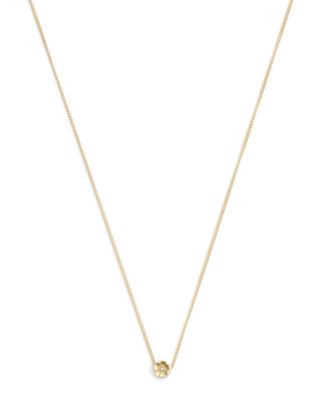 Фирменное ожерелье с подвеской в виде чайной розы из искусственного культивированного жемчуга COACH