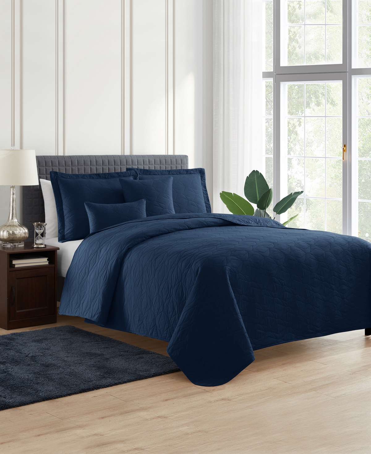 Nestl Ellipse Embossed 5-pc. Quilt Set, King/california King