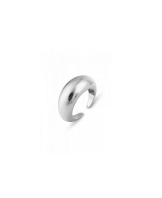 Sterling Dome Crescent Ring