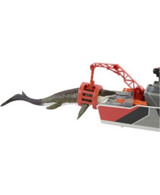 Jurassic World Mosasaurus Rescue Action Boat Playset